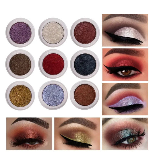 High Pearl Monochrome Eyeshadow – 9 Shimmer Shades