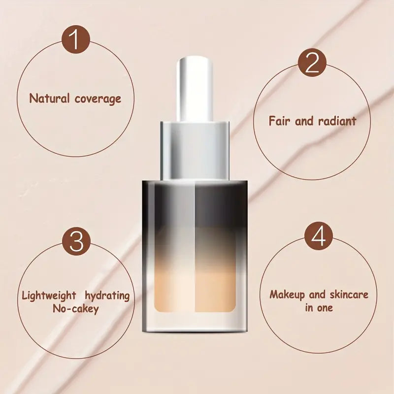 Moisturizing Oil Serum Liquid Foundation – Dewy Skin Finish