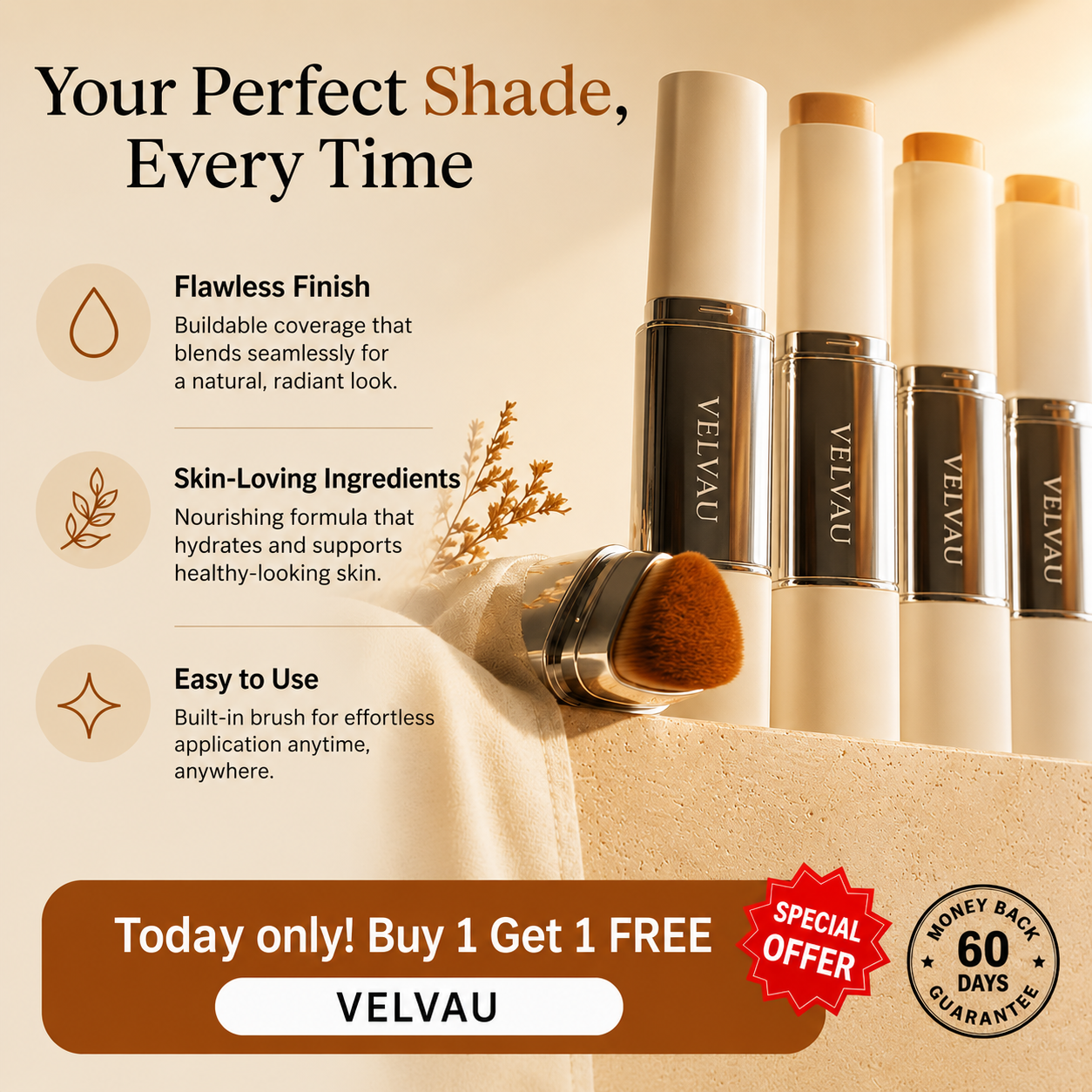 Color-Changing Foundation Stick