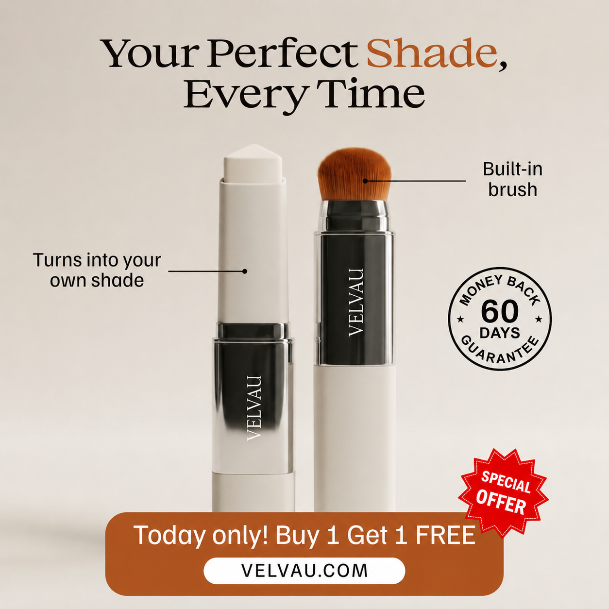 Color-Changing Foundation Stick