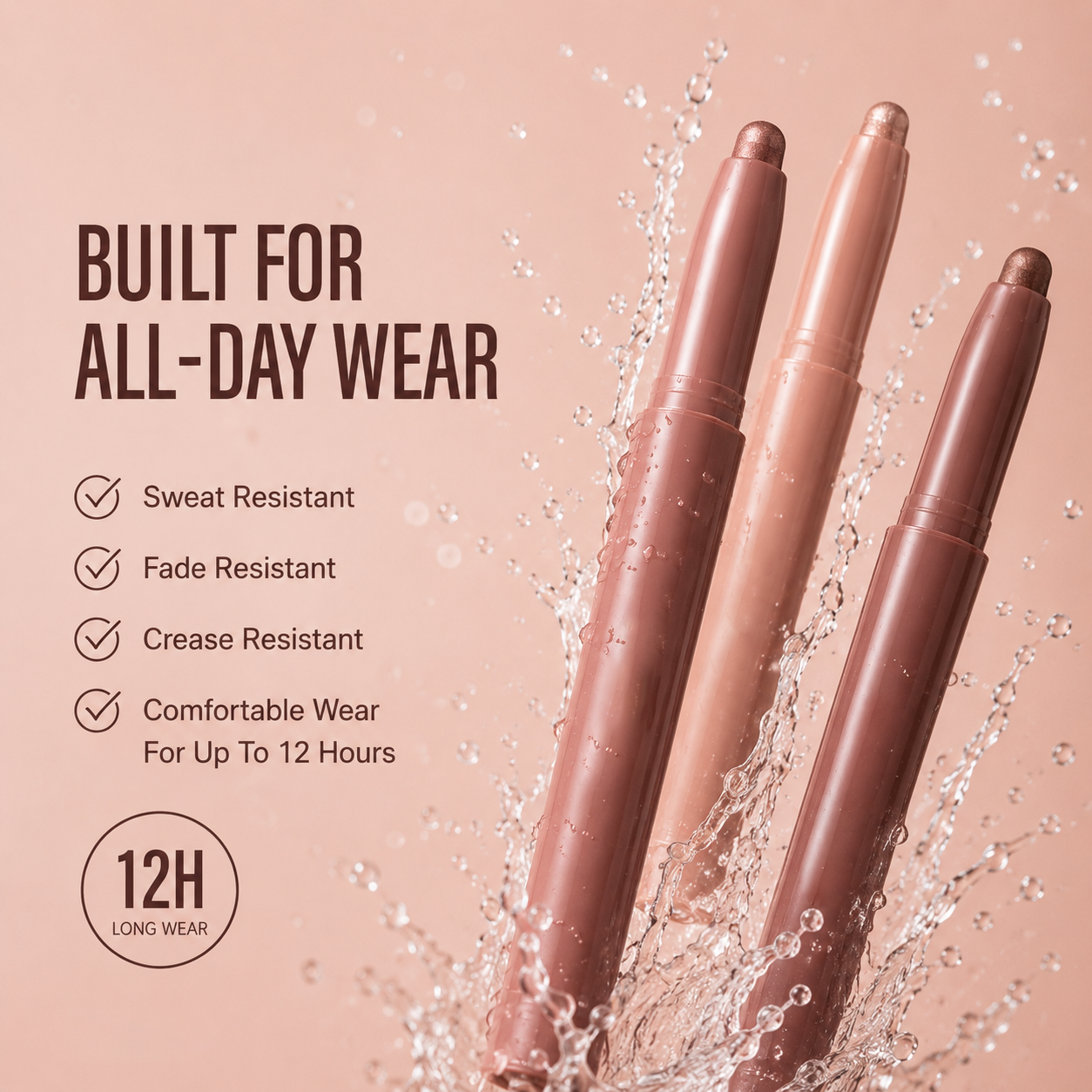 VELVAU GlideCream Eye Stick | Creamy Eyeshadow Stick for Effortless, Blendable Eye Looks