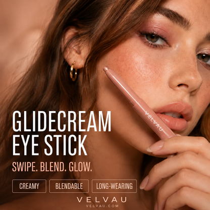 VELVAU GlideCream Eye Stick | Creamy Eyeshadow Stick for Effortless, Blendable Eye Looks