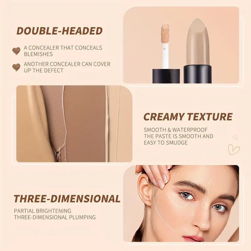 Double-Ended Concealer Stick – Moisturizing Natural Finish