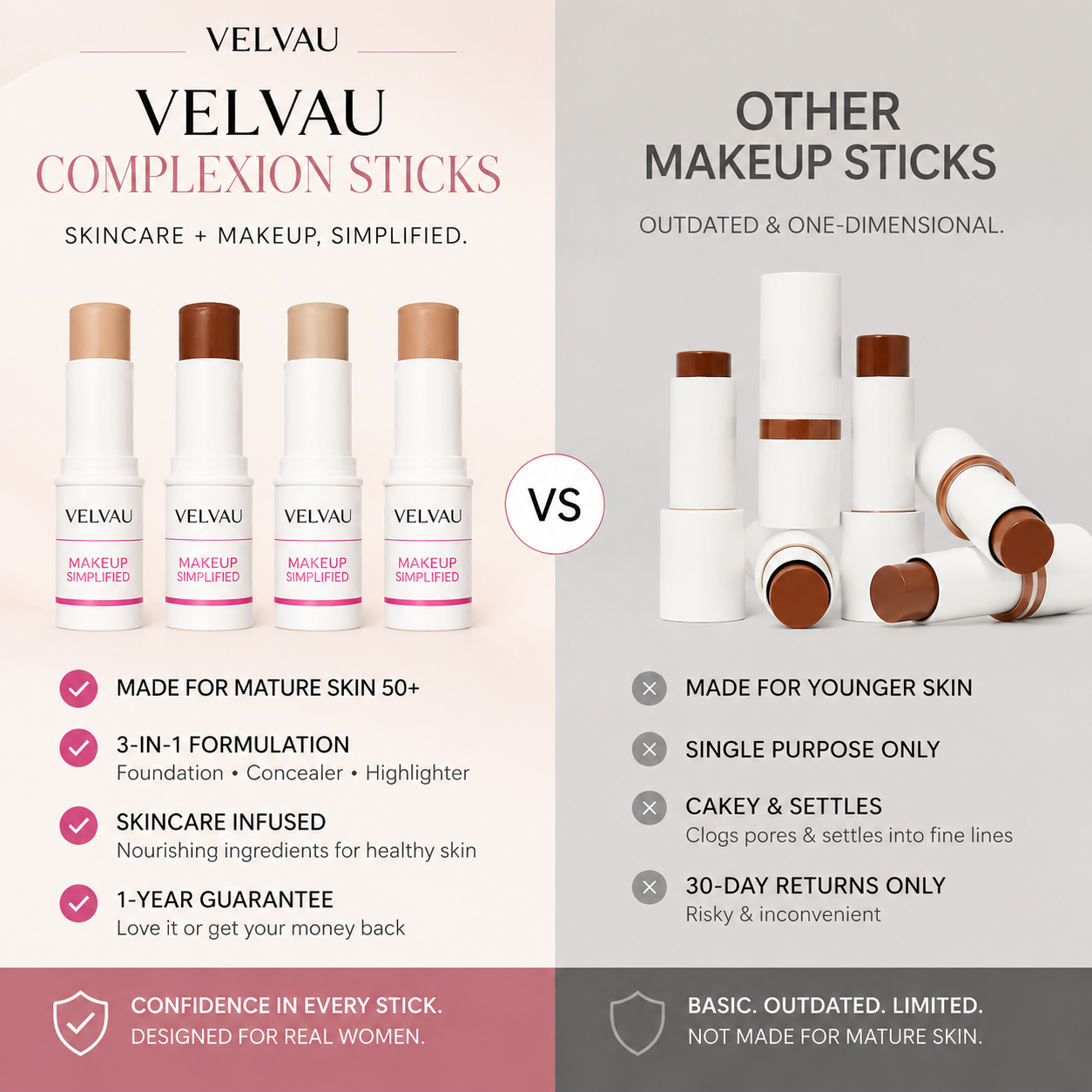 VELVAU All-in-One Mature Skin Complexion Stick